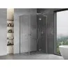 Mexen Mist-H L Duo Right Hinged Shower Cabin 70 x 95 cm, Transparent, Chrome - 8A5L-070L-095P-01-00