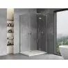 Mexen Mist-H L Duo Right Hinged Shower Cabin 70 x 95 cm, Transparent, Chrome - 8A5L-070L-095P-01-00
