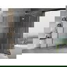 Mexen Mist-H L Duo douchecabine draaideur 80 x 100 cm, transparant, chroom - 8A5L-080L-100P-01-00