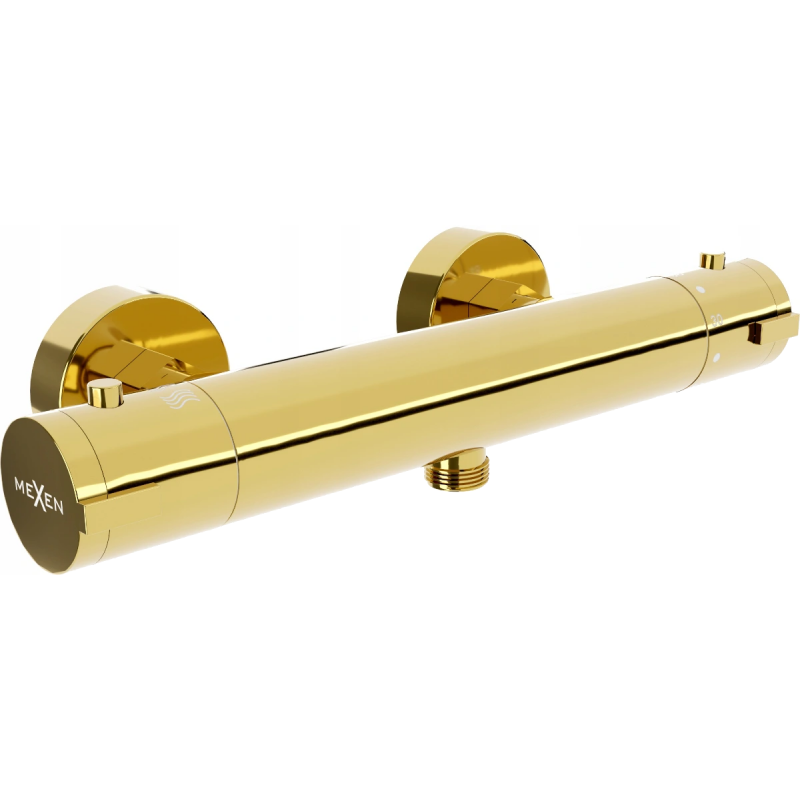 Mexen Kai termostatisk duschblandare, guld - 77100-50