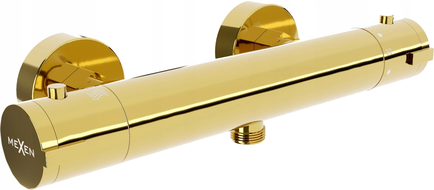 Mexen Kai thermostatische douchekraan, goud - 77100-50