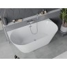 Mexen Oval Slim vasca da bagno indipendente parete 170 x 80 cm, bianca, troppopieno cromato - 52661708000-01