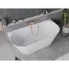 Mexen Oval Slim vabas seisev vann seinale kinnitatav 170 x 80 cm, valge, ülevool roosa kuld - 52661708000-60