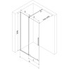 Mexen Velar ścianka prysznicowa rozsuwana Walk-in 110 x 200 cm, grafit 8 mm, złota - 871-110-000-43-50