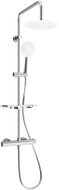 Mexen KT67 Aufputz-Duschset mit Regenbrause und Thermostatarmatur, Chrom/Weiß - 771506793-00
