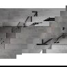 Mexen Mist-H L Duo Duschkabine schwenkbar 70 x 70 cm, transparent, schwarz - 8A5L-070L-070P-70-00