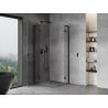 Mexen Mist-H L Duo Duschkabine, schwenkbar 90 x 90 cm, transparent, schwarz - 8A5L-090L-090P-70-00