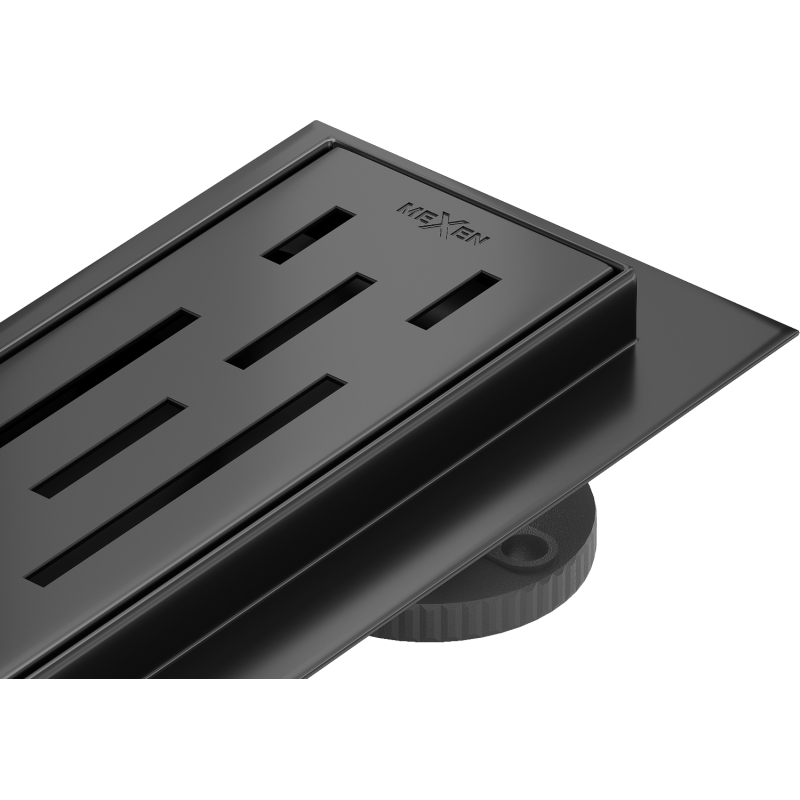 Mexen Flat 360° M01 ralo de duche linear giratório 80 cm, preto - 1720080-40