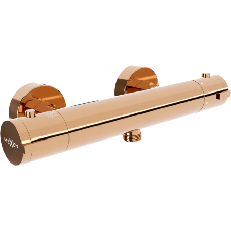 Mexen Kai grifo de ducha termostático, oro rosa - 77100-60