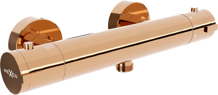 Mexen Kai thermostatic shower faucet, rose gold - 77100-60