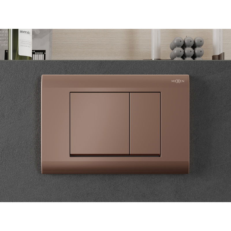 Mexen Fenix 01 pulsante di scarico, oro rosa - 600105