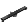 Mexen Flat 360° M12 50 cm Rotating Linear Drain, Black - 1721050-40