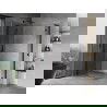 Mexen Mist-H L Duo Schwingdusche 115 x 100 cm, transparent, schwarz - 8A5L-115L-100P-70-00