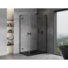 Mexen Mist-H L Duo dušinurk parempoolne 70 x 115 cm, läbipaistev, must - 8A5L-070L-115P-70-00