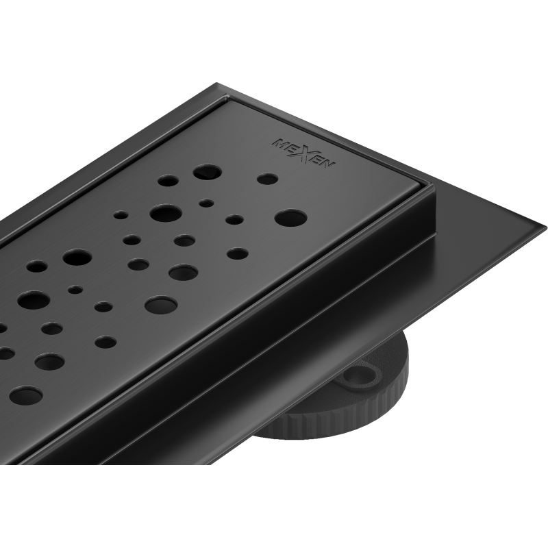 Mexen Flat 360° M12 canalisation linéaire pivotante 90 cm, noir - 1721090-40