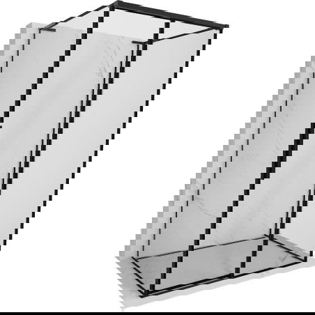 Mexen Rox-3S L cabina doccia a 3 pareti scorrevole destra 155 x 85 cm, cornice nera, nero - 8C2L-155-085-70-70-3S-P