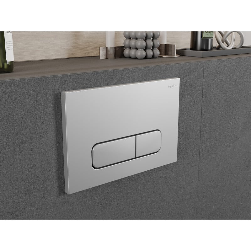 Mexen Fenix 02 flush button, matte chrome - 600202