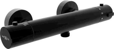 Mexen Kai termostatiskā dušas jaucējkrāns, melns - 77100-70