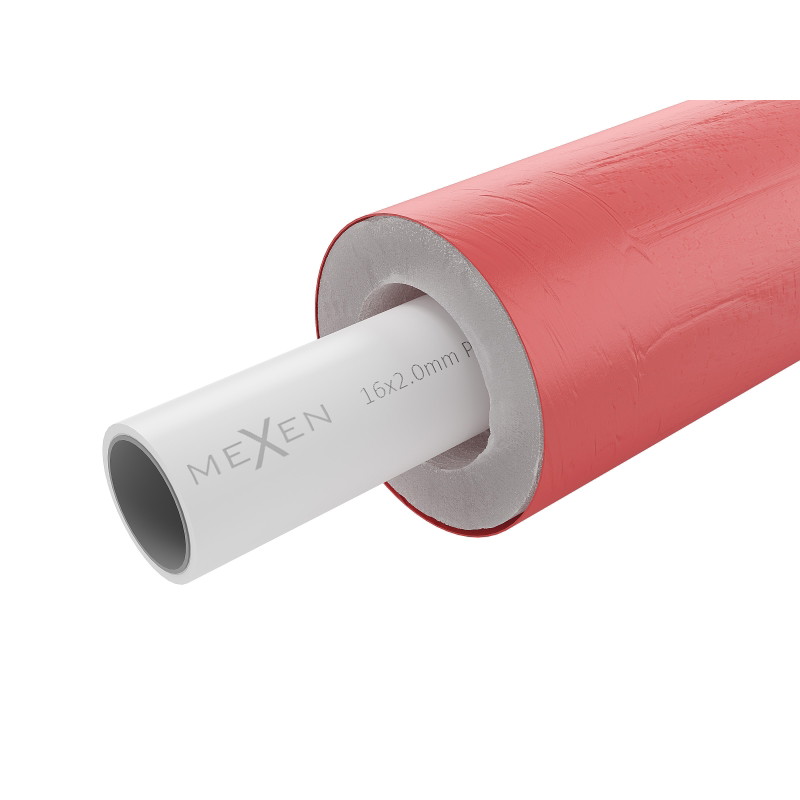 Mexen AL-L toru PE-Xb/AL/PE-Xb 16 x 2 mm punases isolatsioonis, 100 mb - W97100-121601-100
