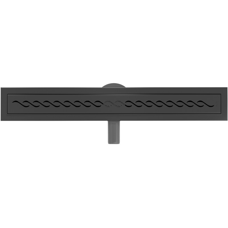 Mexen Flat 360° M18 draaibare lineaire afvoer 60 cm, zwart - 1723060-40