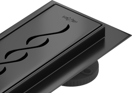 Mexen Flat 360° M18 rotating linear drain 70 cm, black - 1723070-40