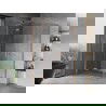 Mexen Mist-H L Duo Duschkabine schwenkbar 75 x 70 cm, transparent, gebürstetes Kupfer - 8A5L-075L-070P-65-00