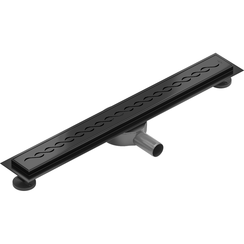 Mexen Flat 360° M18 70 cm Rotating Linear Drain, Black - 1723070-40