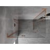 Mexen Mist-H L Duo Duschkabine schwingbar 85 x 75 cm, transparent, gebürstetes Kupfer - 8A5L-085L-075P-65-00