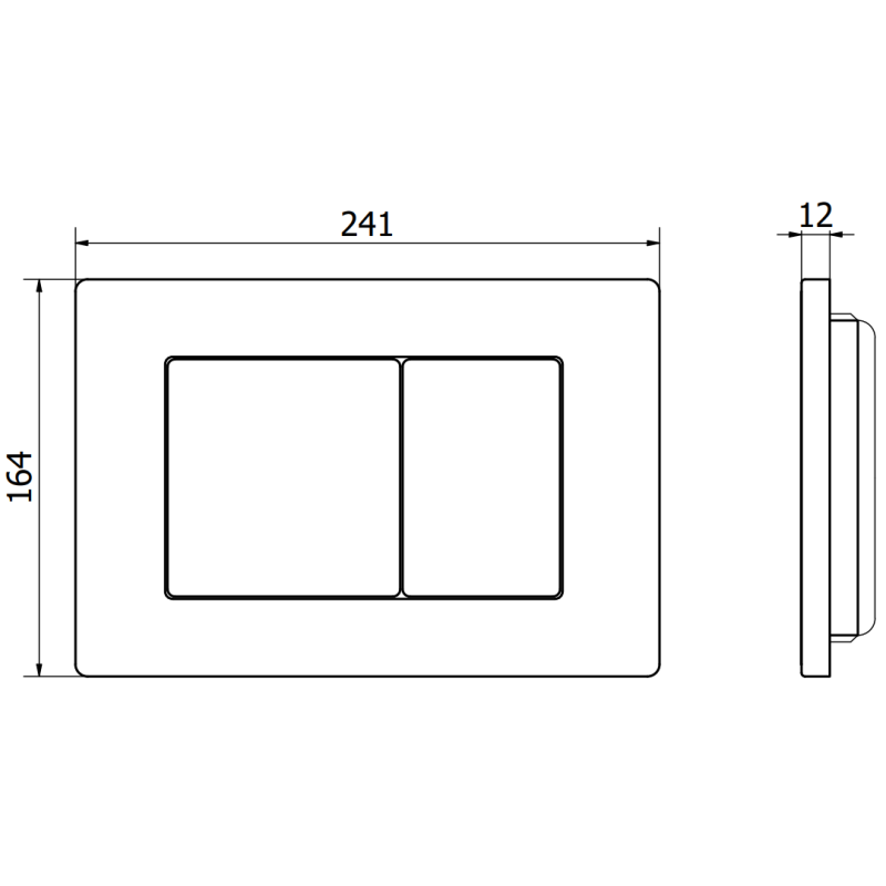 Mexen Fenix 03 huuhtelupainike, kiiltävä kromi - 600311