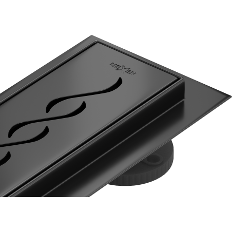 Mexen Flat 360° M18 Rotating Linear Drain 100 cm, Black - 1723100-40