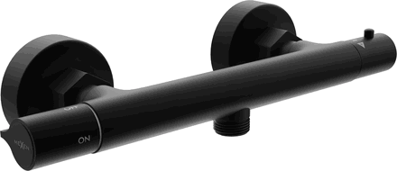 Mexen Slim thermostatische douchekraan, zwart - 77105-70
