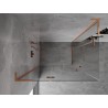 Mexen Mist-H L Duo dušikabiin vasakpoolne 120 x 95 cm, läbipaistev, harjatud vask - 8A5L-120L-095P-65-00