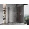 Mexen Mist-H L Duo Hinged Shower Enclosure Right 100 x 120 cm, Transparent, Brushed Copper - 8A5L-100L-120P-65-00