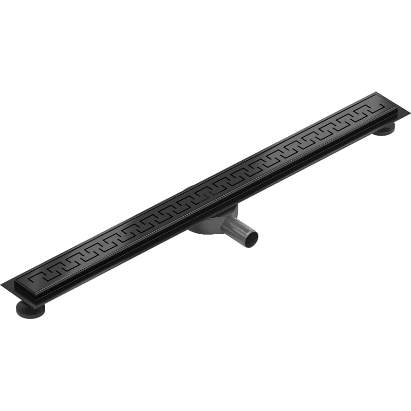 Mexen Flat 360° M15 pöörlev jooneline äravool 80 cm, must - 1724080-40