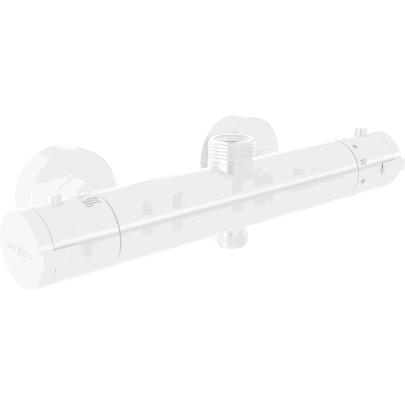 Mexen Kai thermostatische douchekraan, wit - 77150-20