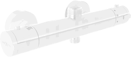 Mexen Kai rubinetto termostatico per doccia, bianco - 77150-20