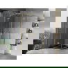 Mexen Mist-H L Duo douchecabine scharnierend 85 x 85 cm, transparant, goud - 8A5L-085L-085P-50-00