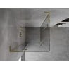 Mexen Mist-H L Duo kabina prysznicowa uchylna 90 x 90 cm, transparent, złota - 8A5L-090L-090P-50-00