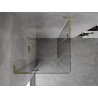 Mexen Mist-H L Duo kabina prysznicowa uchylna 115 x 115 cm, transparent, złota - 8A5L-115L-115P-50-00