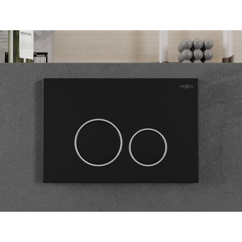 Mexen Fenix 05  flush button, black matte - 600503