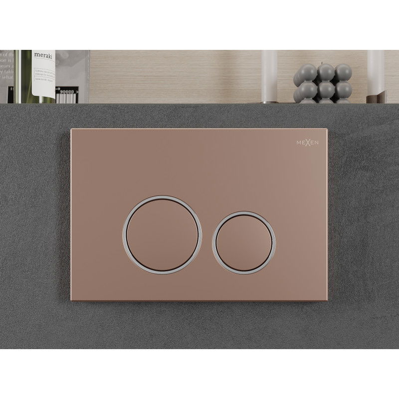 Mexen Fenix 05  flush button, rose gold - 600505