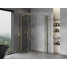 Mexen Mist-H L Duo Duschkabine zum Öffnen 75 x 70 cm, transparent, gold - 8A5L-075L-070P-50-00