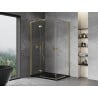 Mexen Mist-H L Duo Duschkabine Pendeltür 95 x 70 cm, transparent, gold - 8A5L-095L-070P-50-00