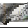 Mexen Mist-H L Duo cabine de douche avec portes battantes 70 x 75 cm, transparent, or - 8A5L-070L-075P-50-00