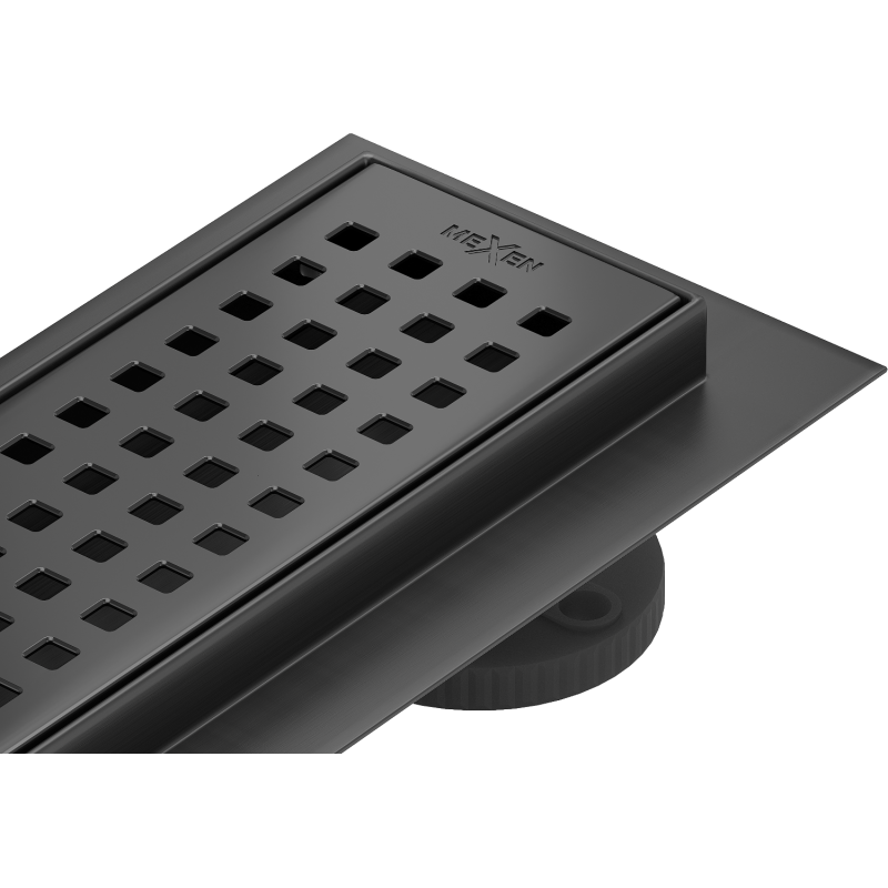 Mexen Flat 360° M08 80 cm Rotating Linear Drain, Black - 1725080-40