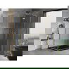 Mexen Mist-H L Duo Duschkabine schwenkbar 70 x 90 cm, transparent, gold - 8A5L-070L-090P-50-00