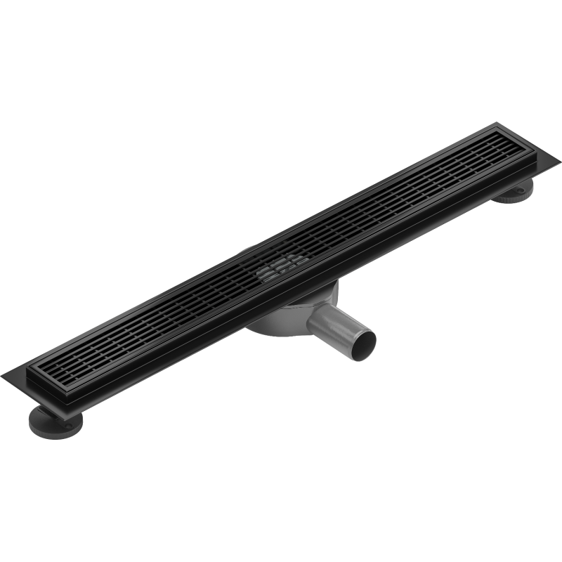 Mexen Flat 360° M33 caniveau linéaire pivotant 60 cm, noir - 1733060-40