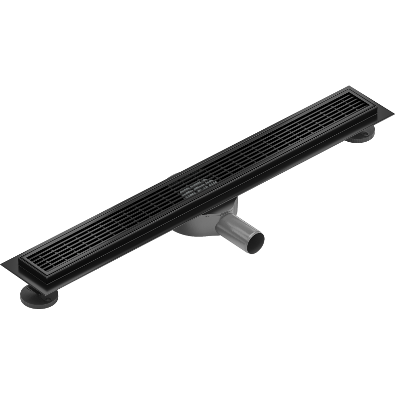 Mexen Flat 360° M33 roteerbare lineaire afvoer 70 cm, zwart - 1733070-40