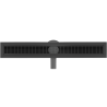 Mexen Flat 360° M33 roteerbare lineaire afvoer 70 cm, zwart - 1733070-40