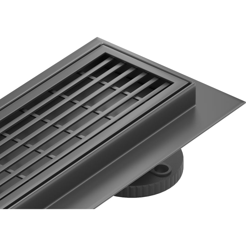 Mexen Flat 360° M33 Rotating Linear Drain 80 cm, Black - 1733080-40